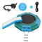 VEVOR Inflatable Water Bouncer, 10ft Recreational Water Trampoline, Portable Bounce Swim Platform with Slide, 3-Step Ladder & Electric Air Pump, Kid Adult Floating Rebounder for Pool Lake Water Sports