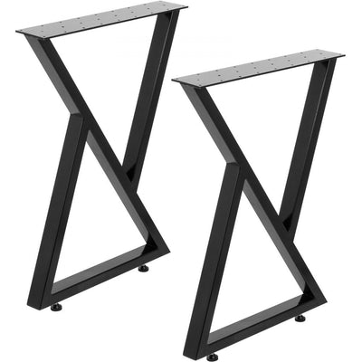 Metal Table Dining Leg Adjustable Table Legs 16 X18" Desk Bench Legs Set Of 2 