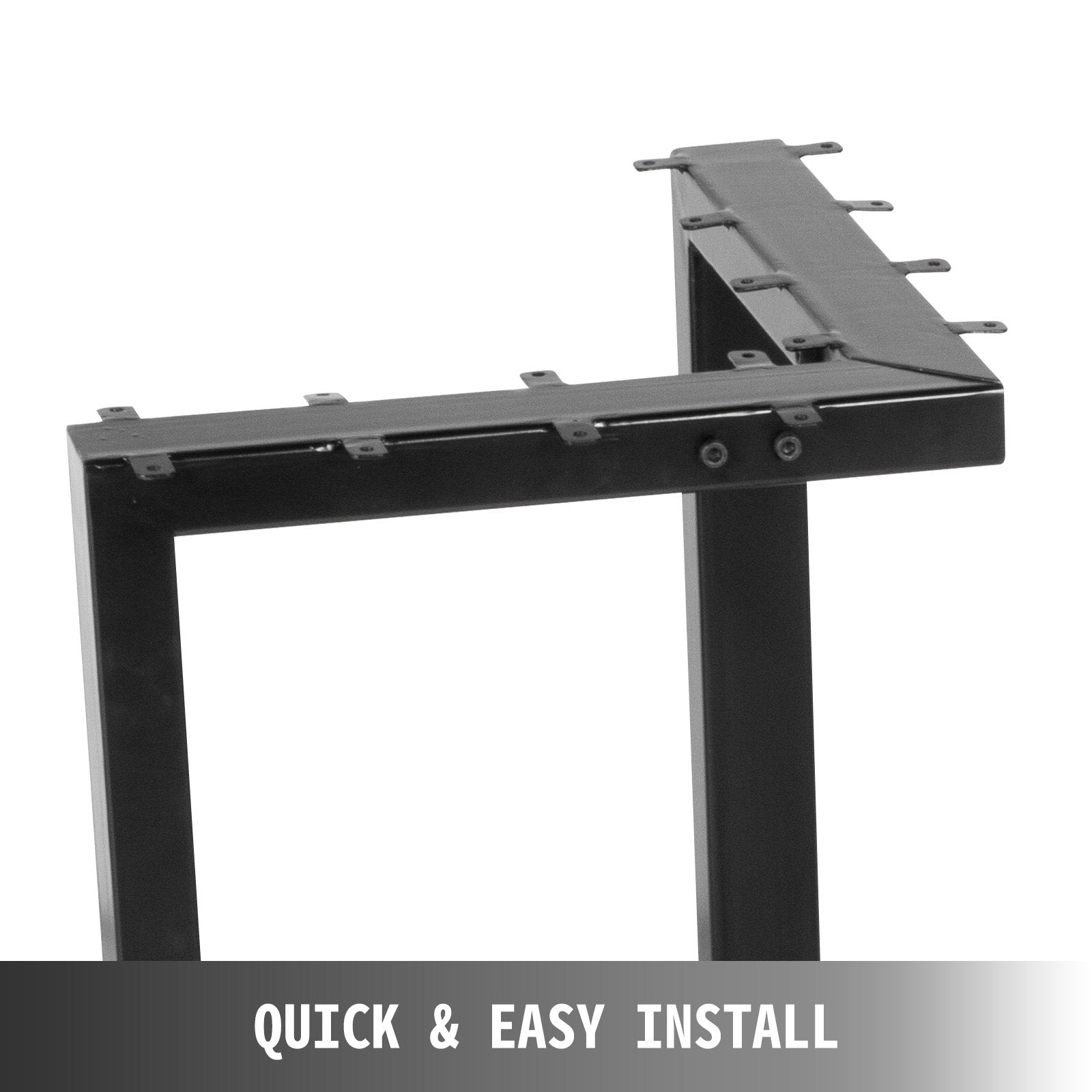 Metal Table Legs Dining Table Legs 28"height, 24"width L-shaped Desk Legs 2pcs 