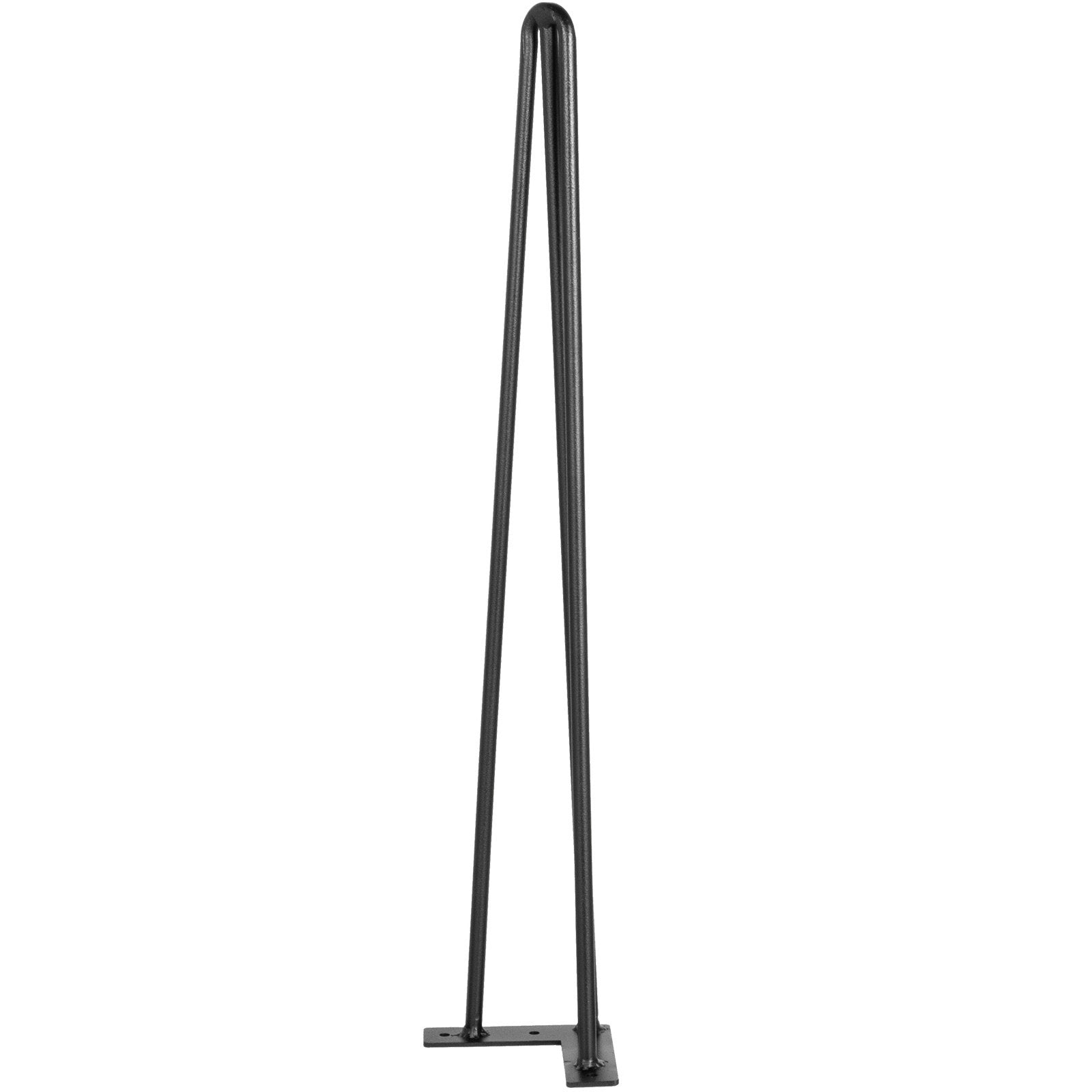 VEVOR Table Legs 16 inch Black Set of 4 Desk Legs Each 220lbs Capacity Hairpin Desk Legs 3 Rods for Bench Desk Dining End Table Chairs Carbon Steel DIY Table Legs Heavy Duty Furniture Legs 