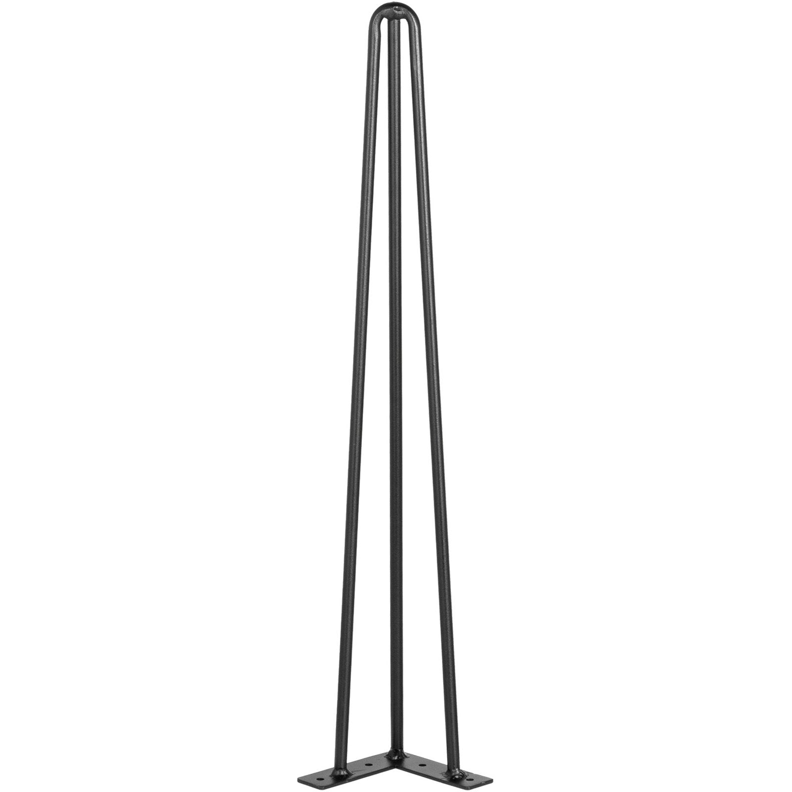VEVOR Table Legs 16 inch Black Set of 4 Desk Legs Each 220lbs Capacity Hairpin Desk Legs 3 Rods for Bench Desk Dining End Table Chairs Carbon Steel DIY Table Legs Heavy Duty Furniture Legs 