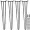 VEVOR Hairpin Table Legs 34 inch, Set of 4 DIY Desk Table Legs 3 Rods Heavy Duty