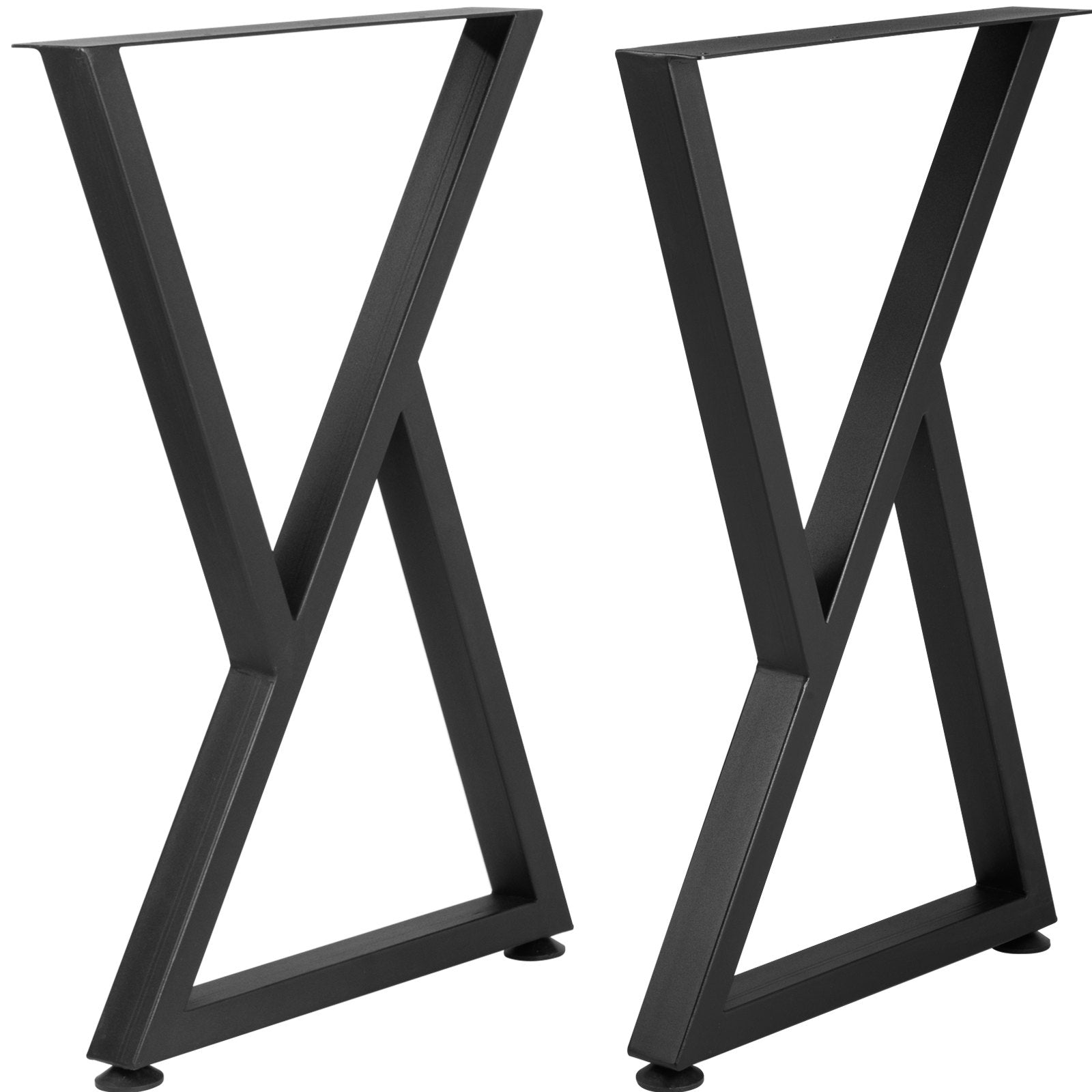 VEVOR Z Shape Metal Table Legs Dining Table Legs 28"x18" Desk Legs Set of 2 