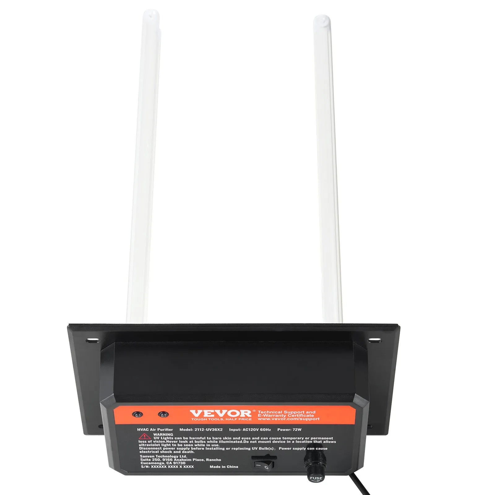 VEVOR HVAC Air Purifier Whole House 72W 16inch Light in Duct for Ac Systems