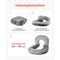 VEVOR Reading Pillow Large Size U-Shaped Sitting up Pillow with Soft Velvet Grey