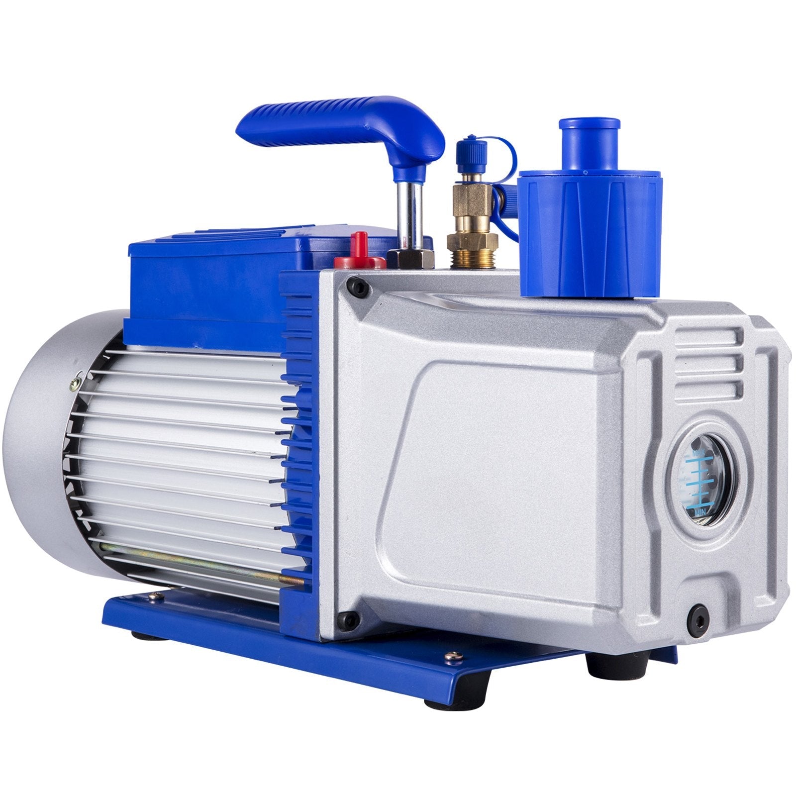 VEVOR Vacuum Pump 12CFM 1HP Vane Vacuum Pump Two Stage 3 x 10-1 Pa Ultimate HVAC Rotary Auto AC Refrigerant Vacuum Pump, for Automobile Reparation Vacuum Evacuation 