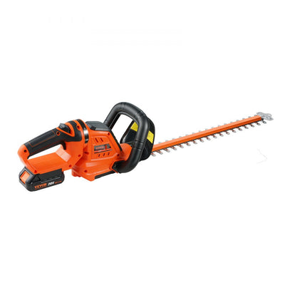 VEVOR 20V Cordless Hedge Trimmer, 18 inch Double-edged Steel Blade, Hedge Trimmer Kit 20V Battery, Fast Charger, and Blade Cover Included, 180° Rotating Head 
