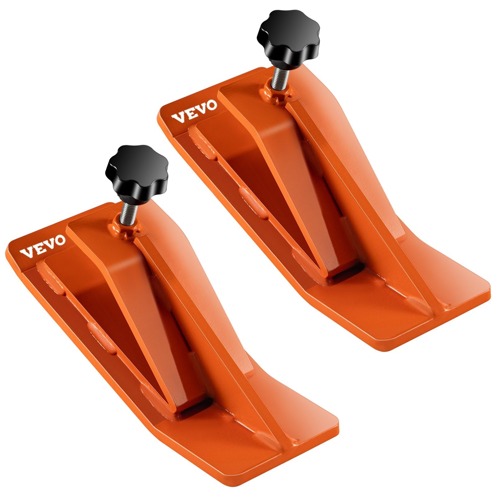 VEVOR 2pcs Tractor Bucket Protector Ski Edge Tamer Protector Snow Removal Orange 