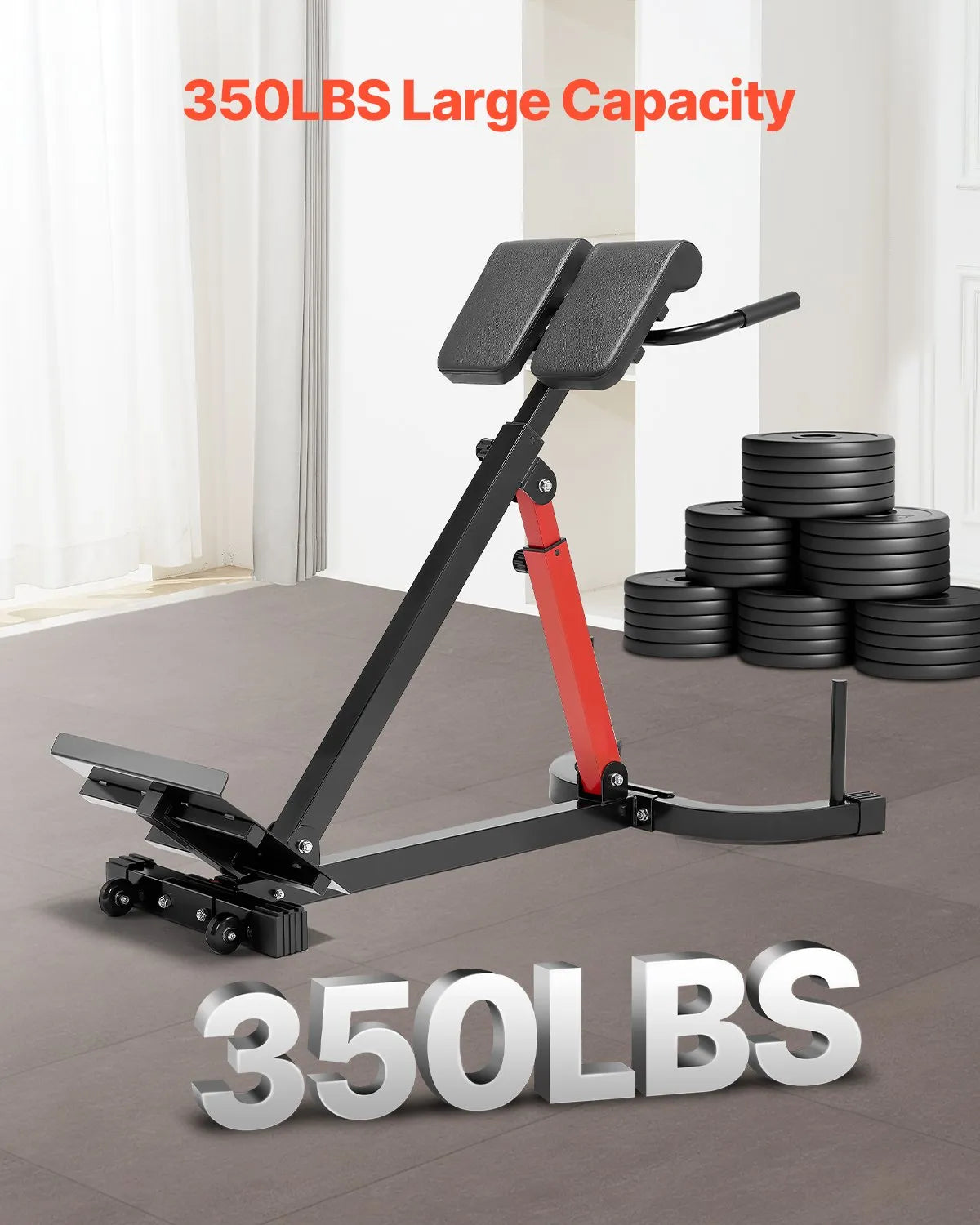 VEVOR Roman Chair Back Extension Hyperextension Bench Multi-Function Adjustable