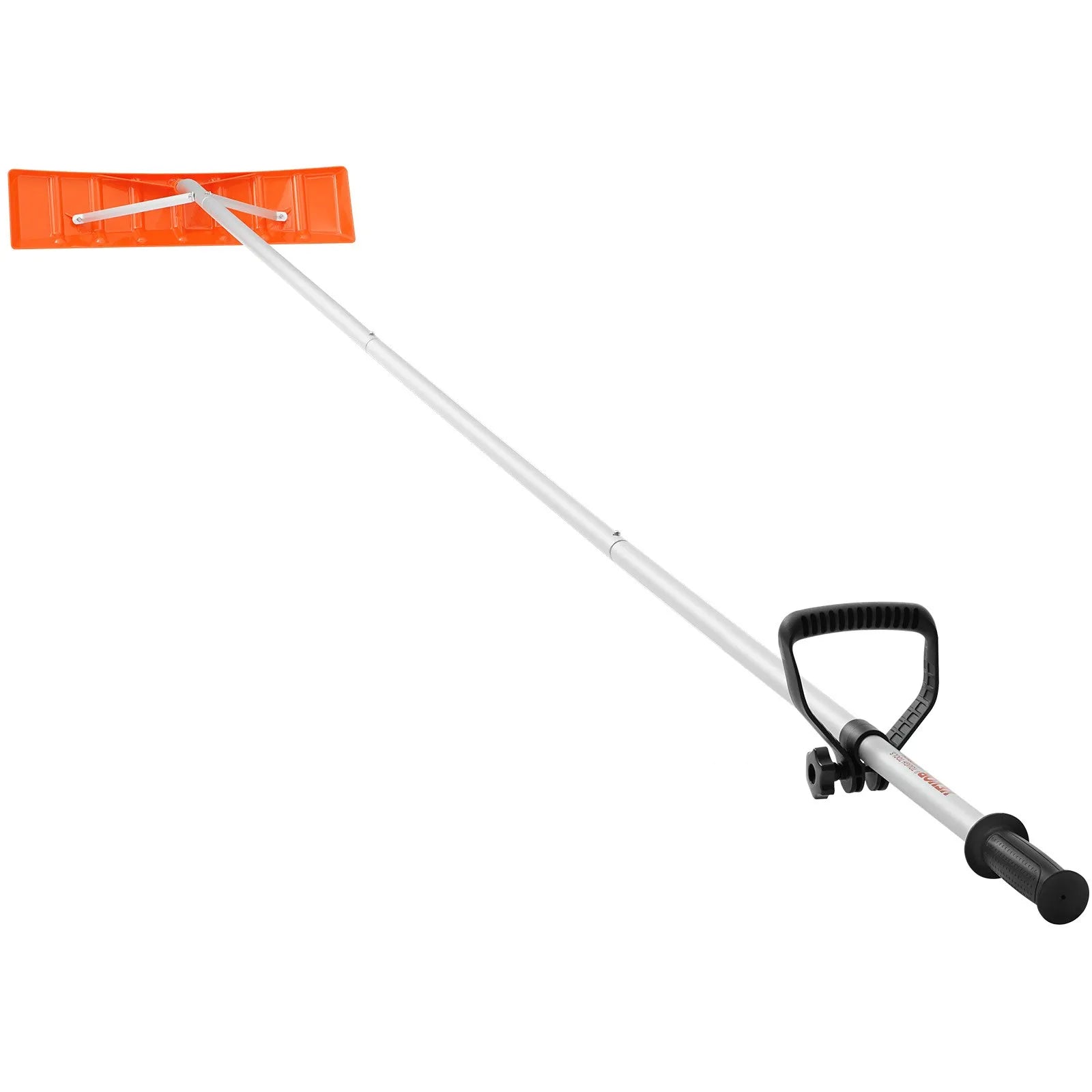VEVOR Snow Roof Rake, 25" Plastic Blade Snow Removal Tool, 21ft Reach Aluminium Handle, Superior Roof Shovel with Anti-Slip Handle Grip, Easy to Setup & Use for House Roof, Car Snow, Wet Leaves 