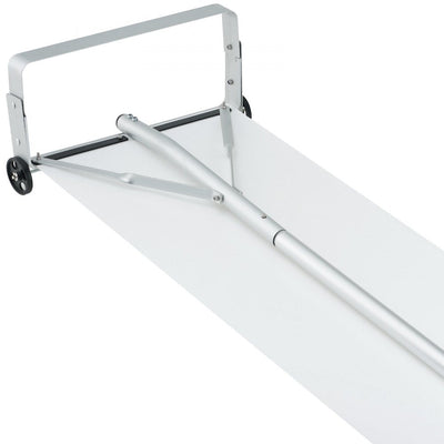 VEVOR Snow Roof Rake, 30ft Reach Aluminium Roof Shovel with Slide Cloth, Premium 19" Blade Snow Removal Tool, Safe on Roof with Roll Wheels, Anti-Slip Handle, Use for House Roof, Car Snow, Wet Leaves 