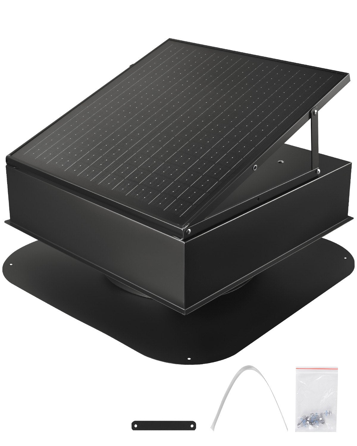 VEVOR Solar Roof Attic Exhaust Fan 35W with Smart Thermostat Brushless Motor 