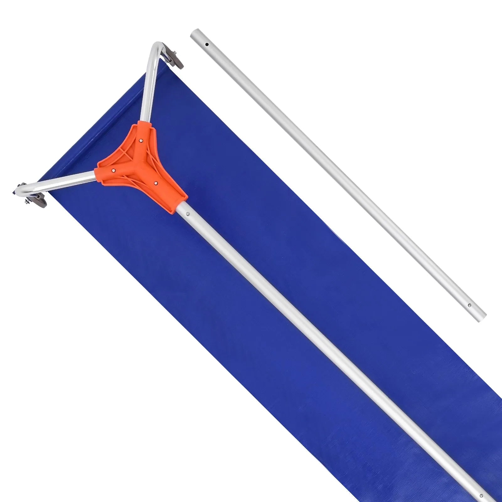 VEVOR Snow Roof Rake, 17 in Aluminum Blade, 4.1-17.2 ft Adjustable Roof Snow Scraper with Wheels & Slide, Lightweight Snows Removal Tool for House Rooftop Leaves Debris Clearing 