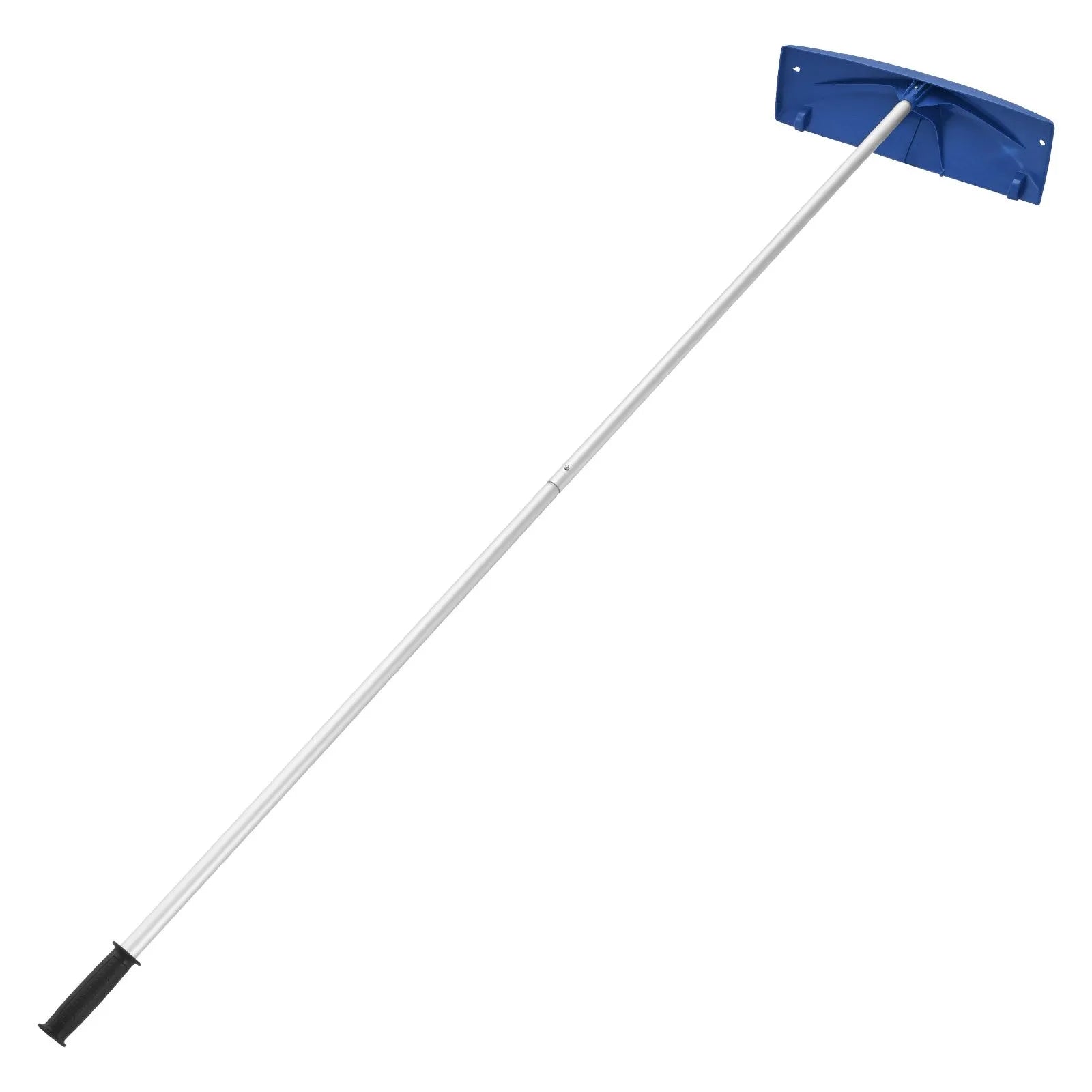 VEVOR Snow Roof Rake, 24 in PP Plastic Blade, 3.8-18.2 ft Adjustable Roof Snow Scraper with Wheels, Anti-Slip Handle Snows Removal Tool, Lightweight House Rooftop Rake for Leaves Debris Removal 