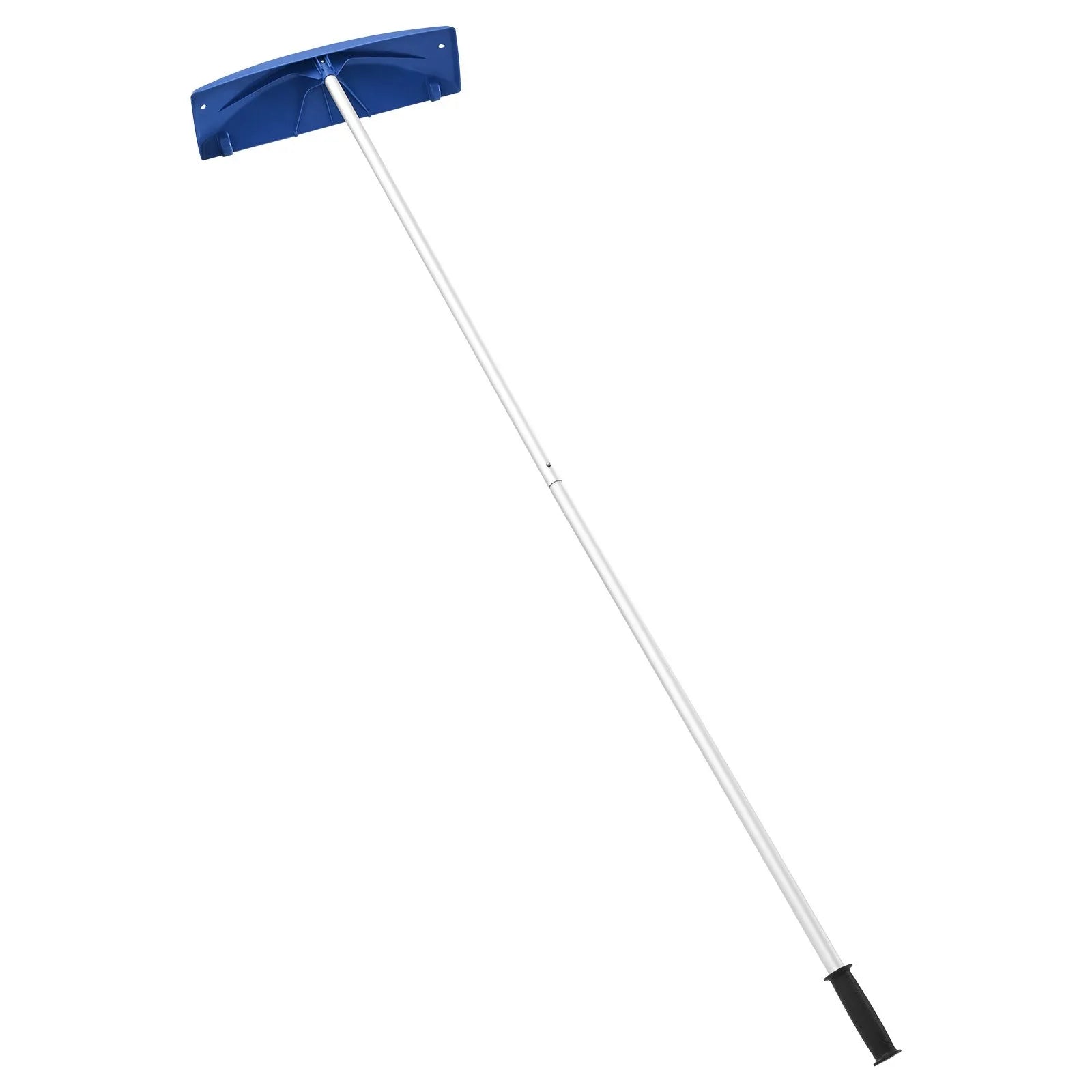 VEVOR Snow Roof Rake, 24 in PP Plastic Blade, 3.8-18.2 ft Adjustable Roof Snow Scraper with Wheels, Anti-Slip Handle Snows Removal Tool, Lightweight House Rooftop Rake for Leaves Debris Removal 