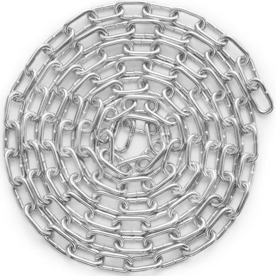 VEVOR Zinc Plated Proof Coil Chain Carbon Steel Chain Sling 3/16" x 10' 1100 lbs 