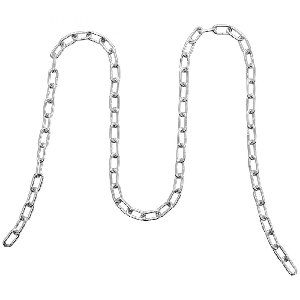 VEVOR Zinc Plated Proof Coil Chain Carbon Steel Chain Sling 3/16" x 10' 1100 lbs 