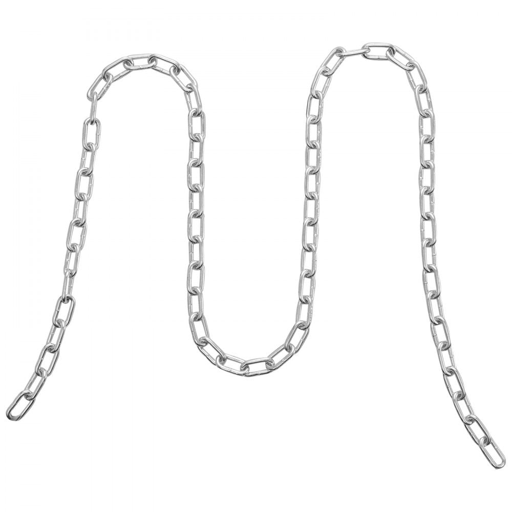 VEVOR Zinc Plated Proof Coil Chain Carbon Steel Chain Sling 3/16" x 10' 1100 lbs 