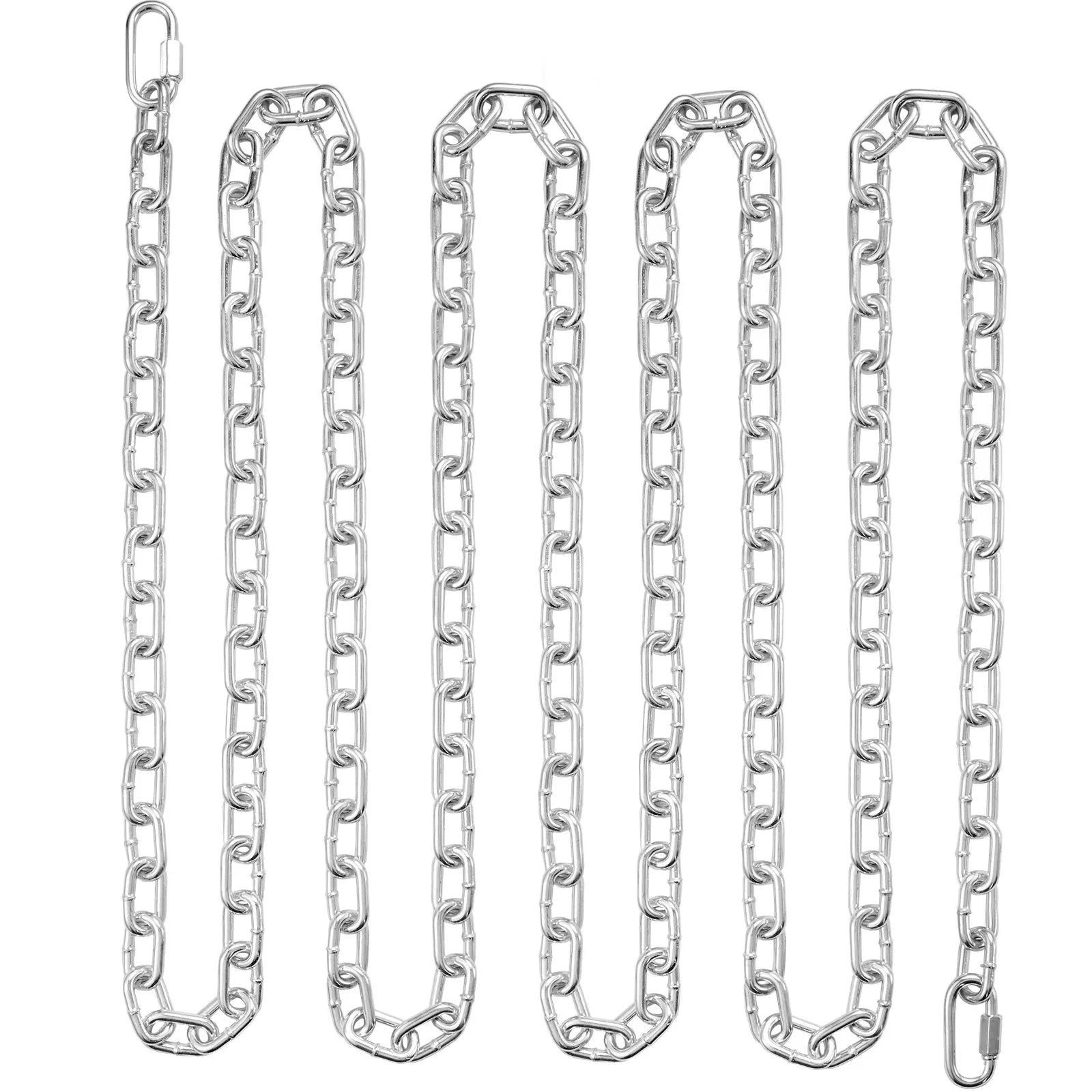 VEVOR Zinc Plated Proof Coil Chain Carbon Steel Chain Sling 5/16" x 92' 1667 lbs