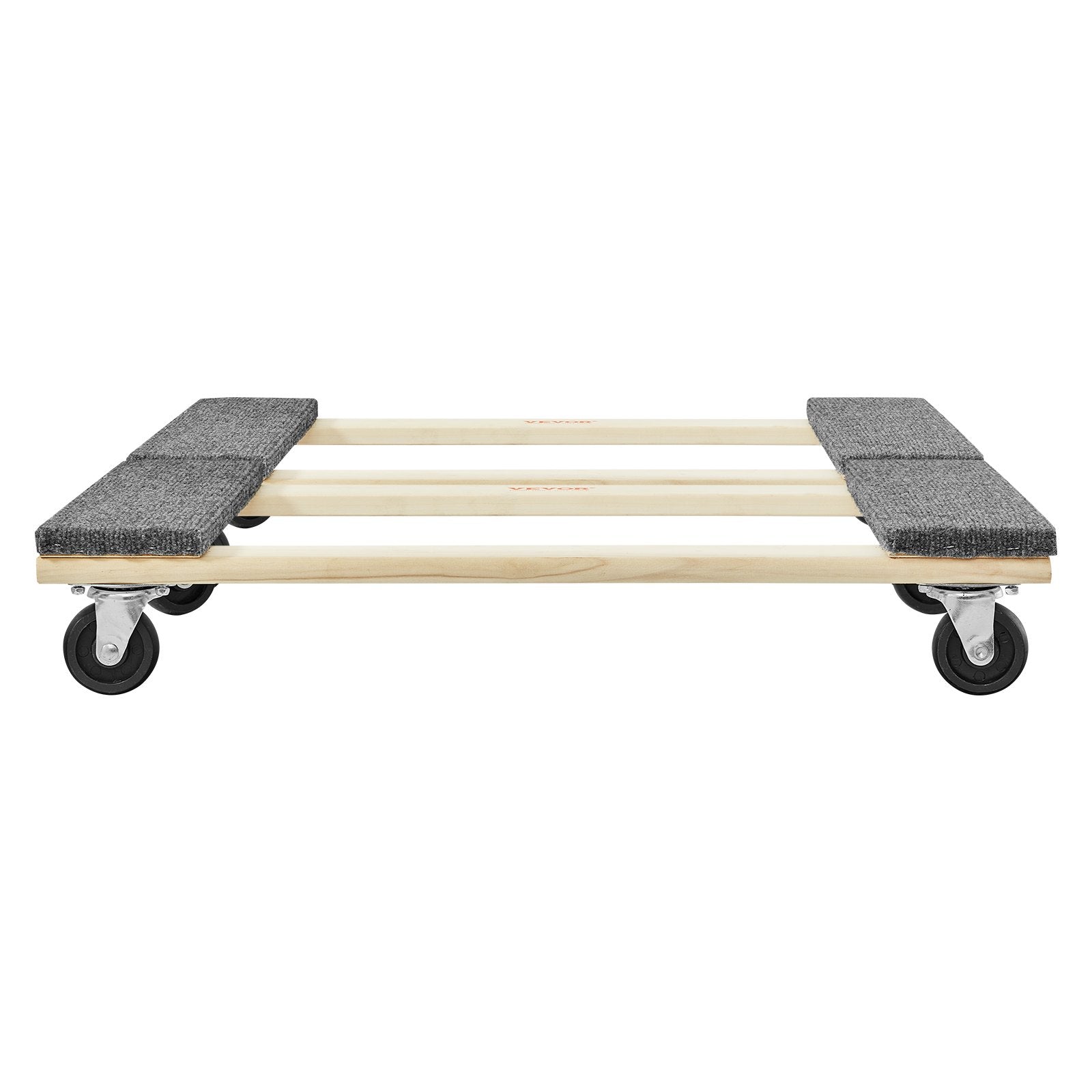 VEVOR Furniture Dolly, 1000 lbs Each Load Capacity, 2 Packs, 18" x 30", 8 x 3" PP Swivel Casters, Heavy Duty Hardwood Furniture Moving Dolly, Mover's Dolly, Moving Cart with Wheels for Heavy Furniture 