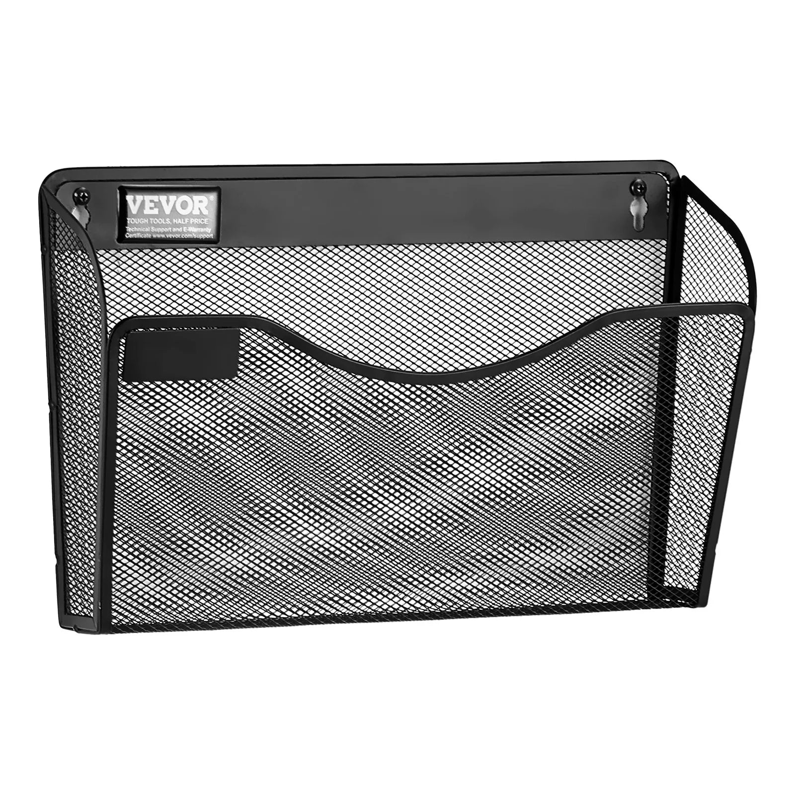 VEVOR File Wall Rack Mesh Wall File Holder 3-Piece 1 Pocket for Office & School