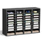VEVOR Wooden Literature Organizer 36 Compartments with Adjustable Shelves Grey