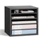 VEVOR Wooden Literature Organizer 5 Compartments with Adjustable Shelves Grey