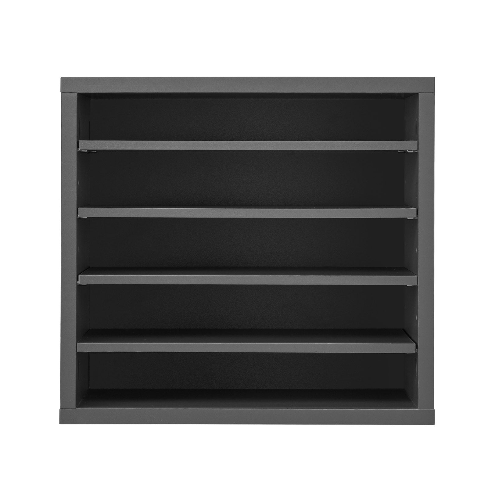 VEVOR Wooden Literature Organizer 5 Compartments with Adjustable Shelves Grey 