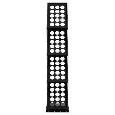 VEVOR Foldable Magazine Display Rack. 4-Tier Brochure Literature Display Stand, Portable Catalog Brochure Holder Stand with Carrying Bag for Office Trade Show Exhibitions, 4 Pockets 