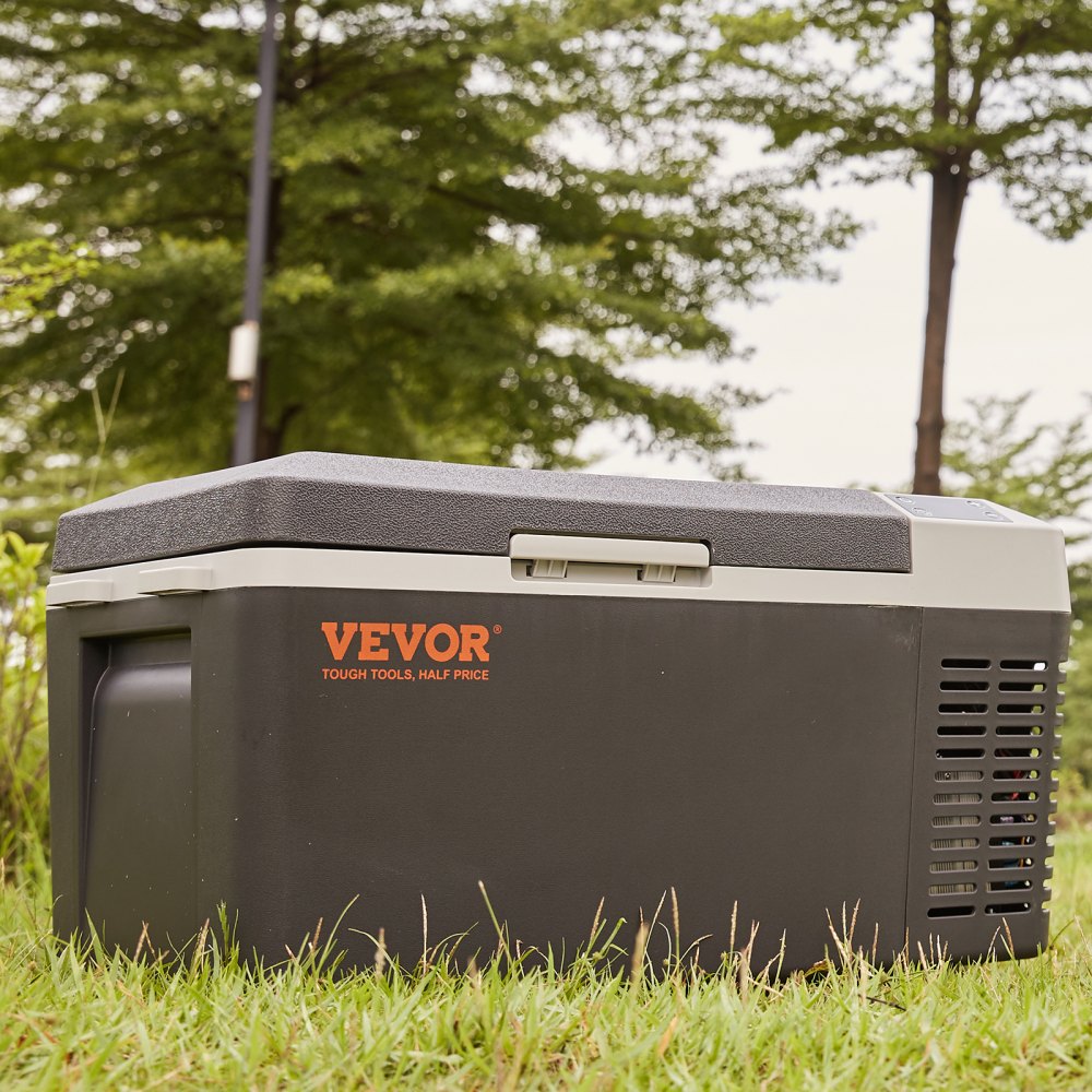 VEVOR Car Refrigerator, 12 Volt Car Refrigerator Fridge, 21 QT/20 L Single Zone Portable Freezer, -4?-50? Adjustable Range, 12/24V DC and 100-240V AC Compressor Cooler for Outdoor, Camping, Travel, RV 