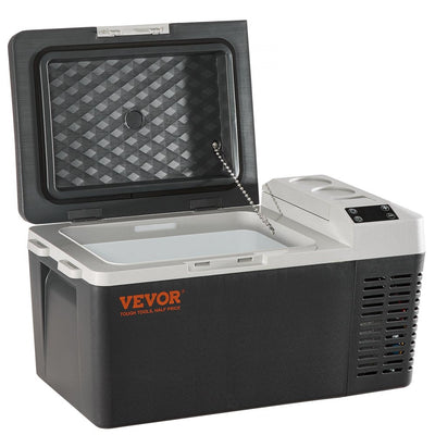 VEVOR Car Refrigerator, 12 Volt Car Refrigerator Fridge, 21 QT/20 L Single Zone Portable Freezer, -4?-50? Adjustable Range, 12/24V DC and 100-240V AC Compressor Cooler for Outdoor, Camping, Travel, RV 