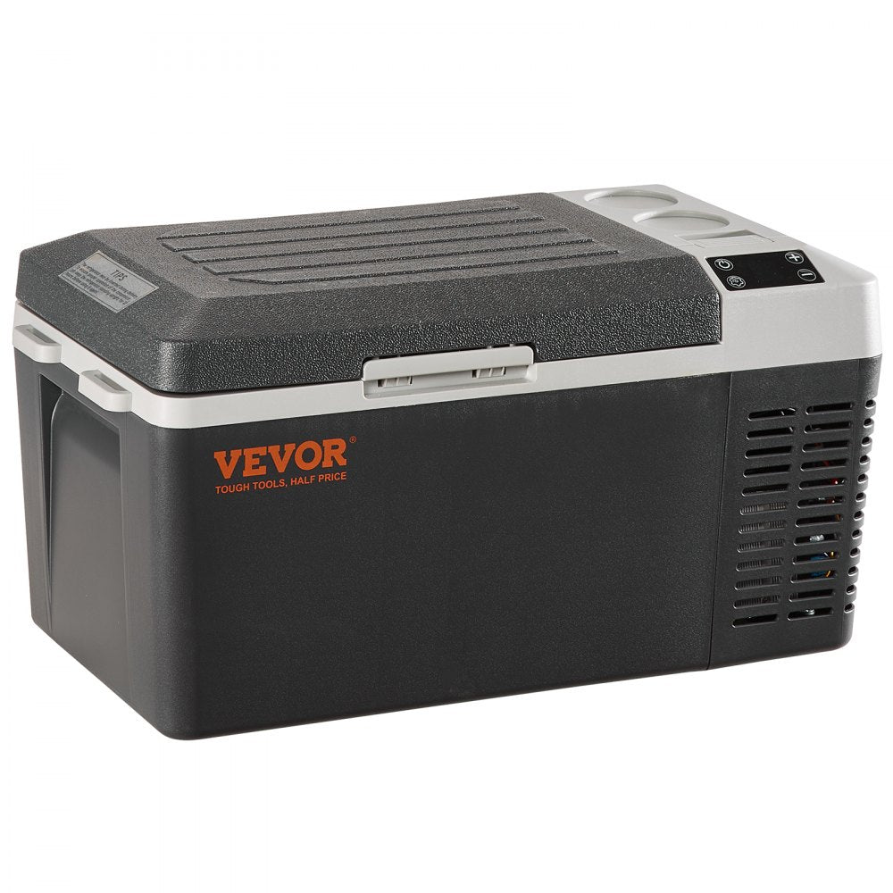 VEVOR Car Refrigerator, 12 Volt Car Refrigerator Fridge, 21 QT/20 L Single Zone Portable Freezer, -4?-50? Adjustable Range, 12/24V DC and 100-240V AC Compressor Cooler for Outdoor, Camping, Travel, RV 