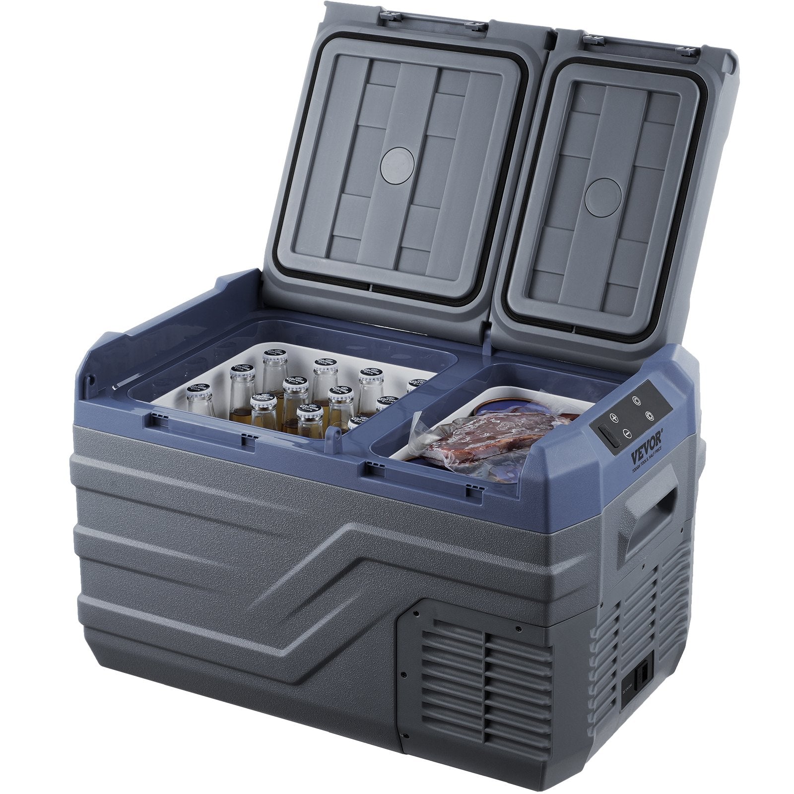 VEVOR Portable Car Refrigerator Freezer Compressor 25 L Dual Zone for Car Home 