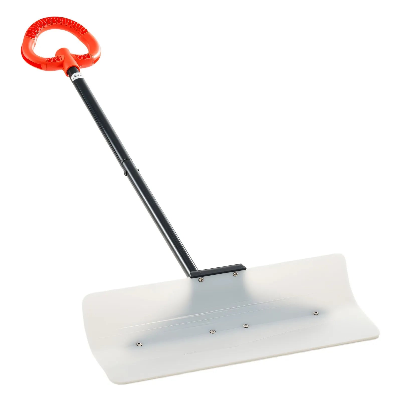 VEVOR Snow Pusher Shovel, 24 in Wide Outdoor Snowplow Shovel with Ergonomic Grip, HDPE Plastic Blade, Winter Shovels with Segmented Handle, Portable Snow Removal Tool for Driveway Garden Camping 