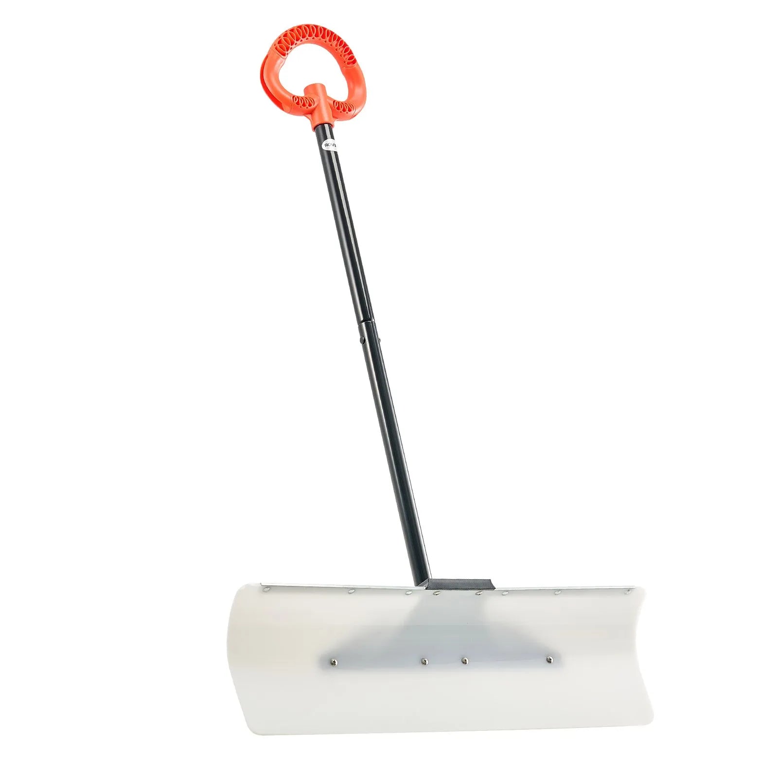 VEVOR Snow Pusher Shovel, 30 in Outdoor Snowplow Shovel with Ergonomic Grip, HDPE Plastic Blade, Winter Shovels with Segmented Handle, Metal Edged Strip, Portable Snow Removal Tool for Driveway Garden 