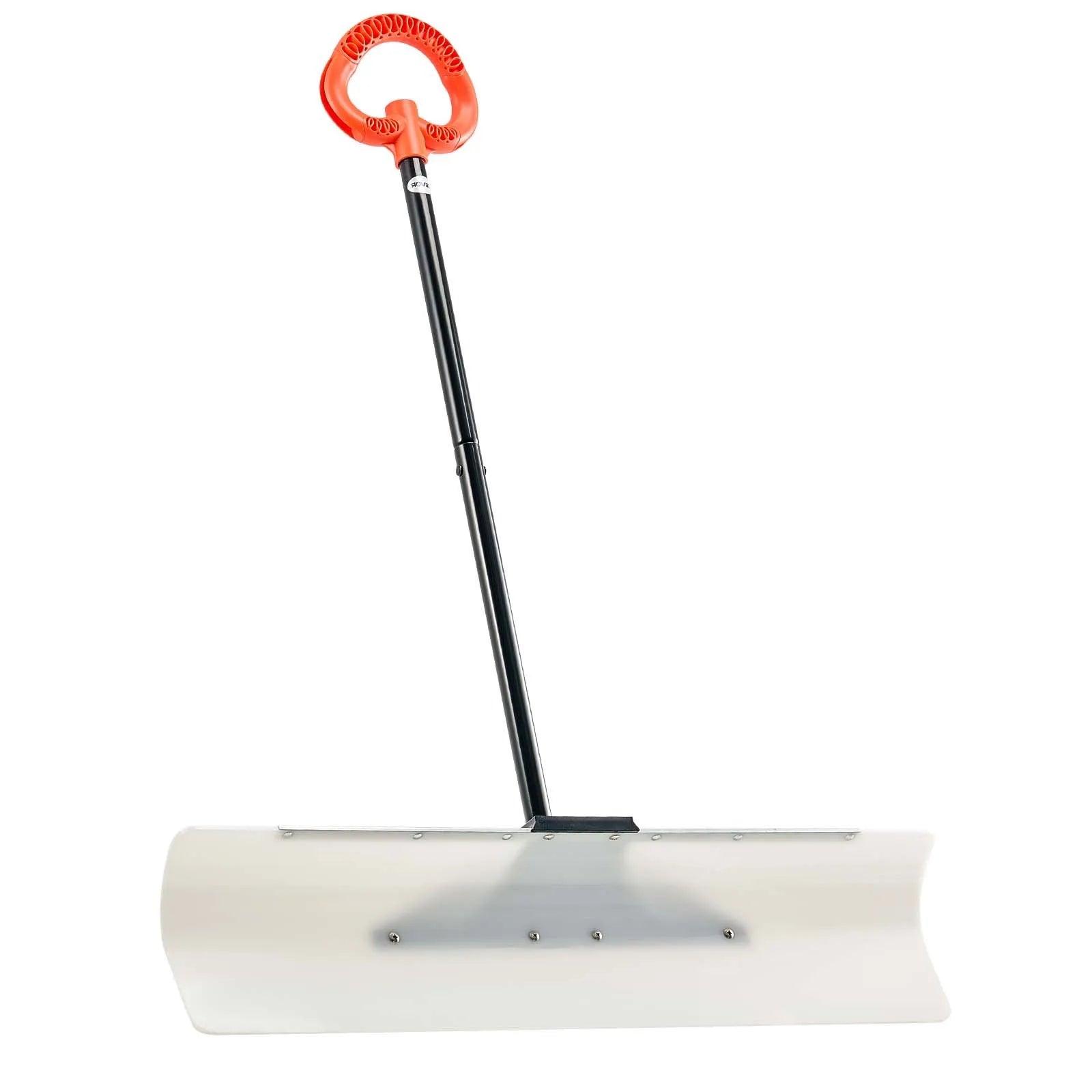 VEVOR Snow Pusher Shovel, 36 in Outdoor Snowplow Shovel with Ergonomic Grip, HDPE Plastic Blade, Winter Shovels with Segmented Handle, Metal Edged Strip, Portable Snow Removal Tool for Driveway Garden 