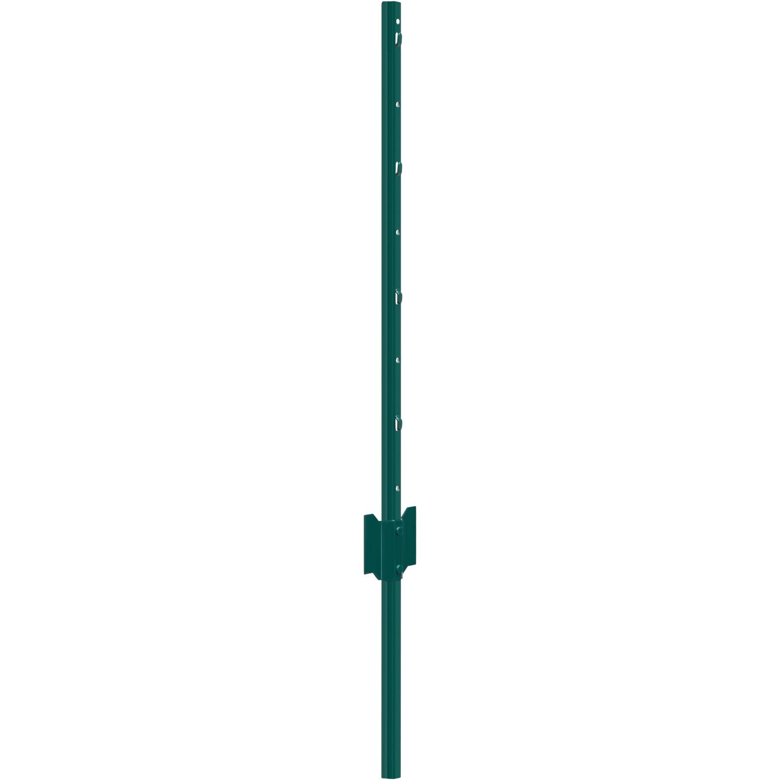 VEVOR 3 Feet Fence Post 10 Pack T-Post Heavy Duty Metal Fence Posts Green 