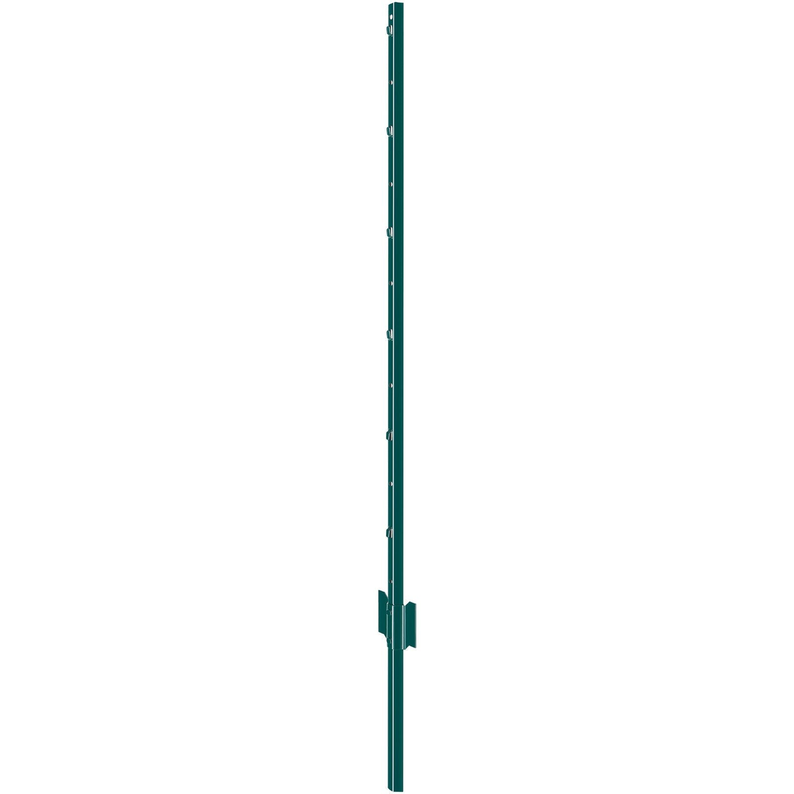 VEVOR 4 Feet Fence Post 10 Pack T-Post Heavy Duty Metal Fence Posts Green 