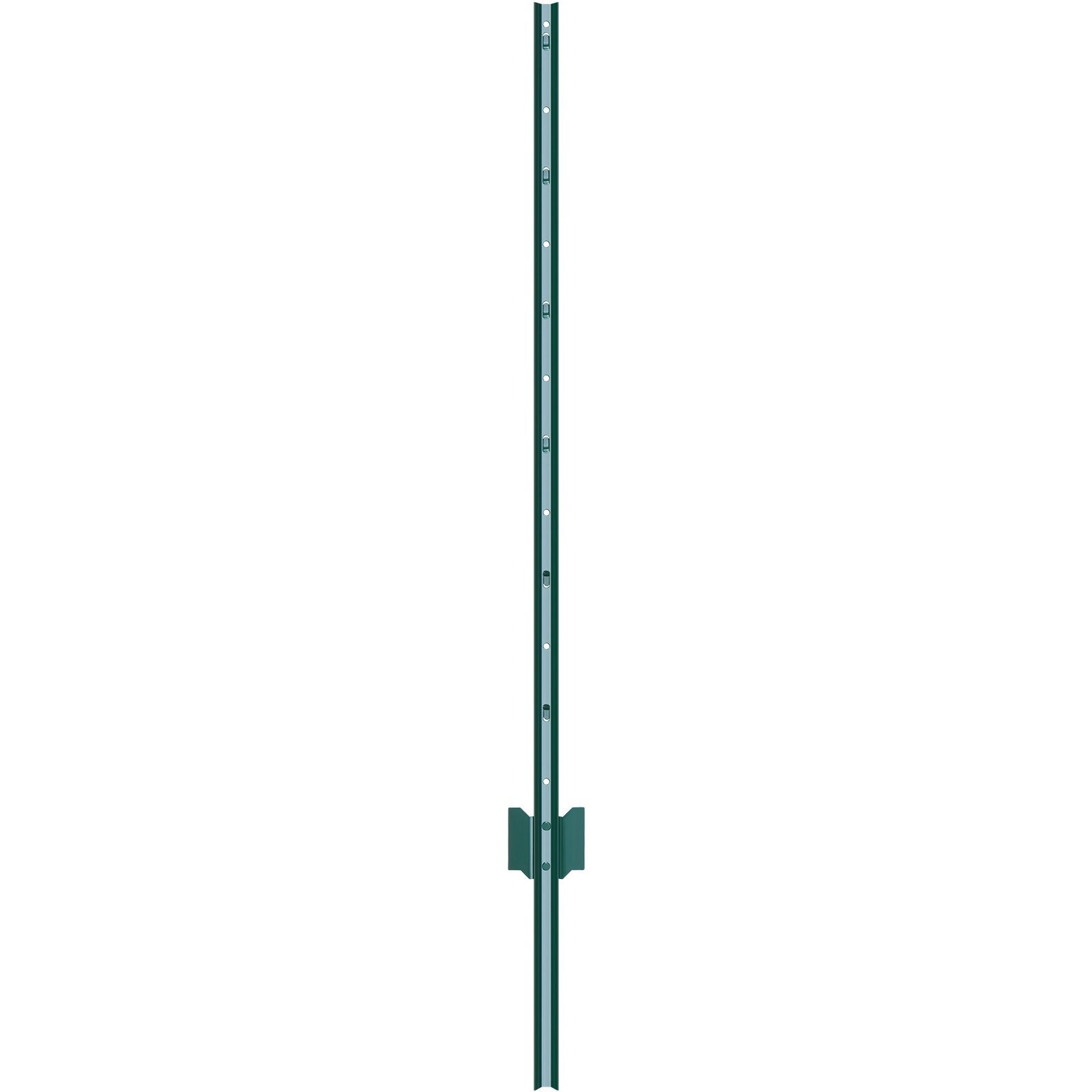 VEVOR 4 Feet Fence Post 10 Pack T-Post Heavy Duty Metal Fence Posts Green 