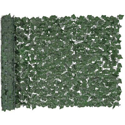 VEVOR Ivy Privacy Fence, 39 x 98 in Artificial Green Wall Screen, Greenery Ivy Fence with Strengthened Joint, Faux Hedges Vine Leaf Decoration for Outdoor Garden, Yard, Balcony, Patio Decor 