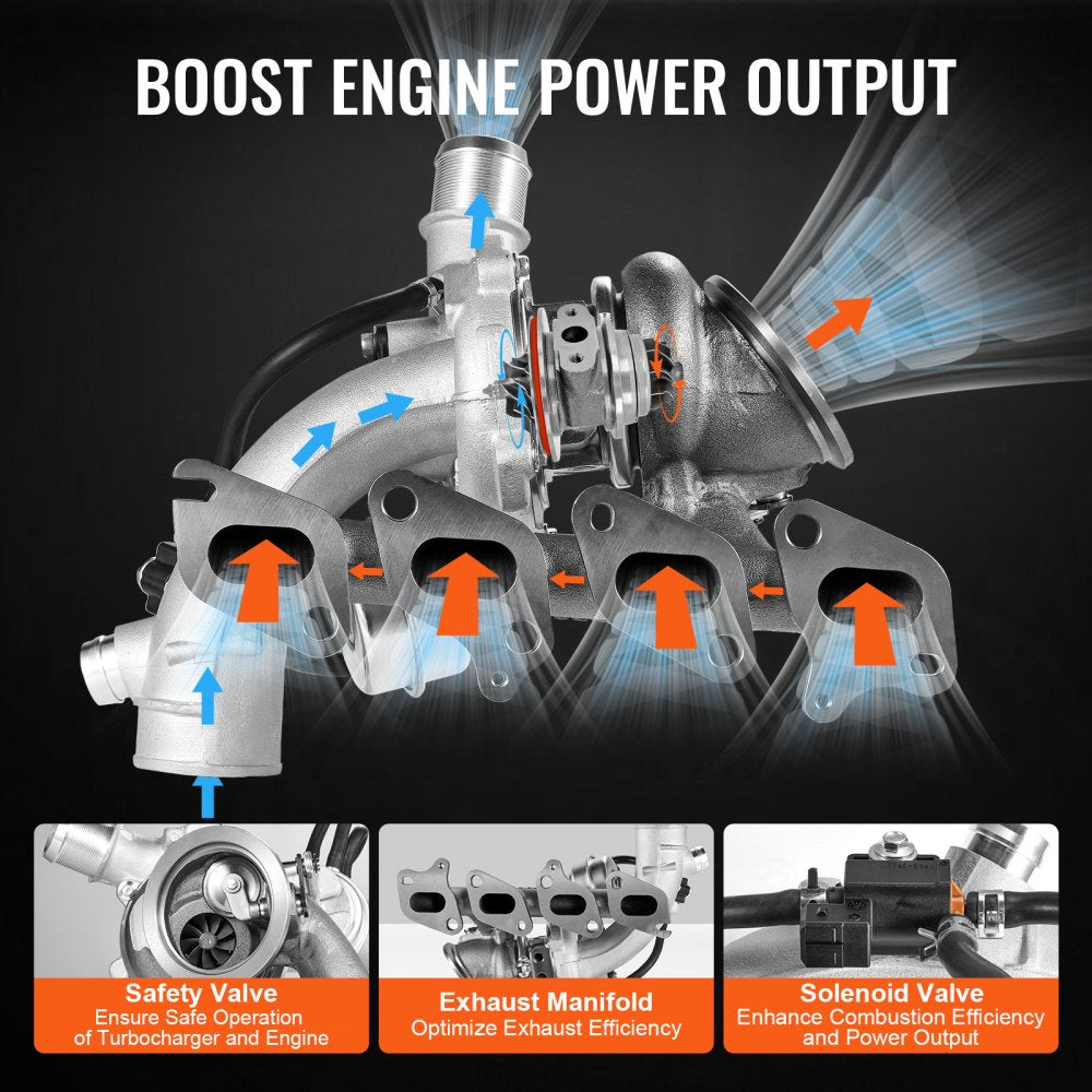 VEVOR Turbo Turbocharger Kit with Valve Chevy Chevrolet Cruze 2011-2019 1.4T 