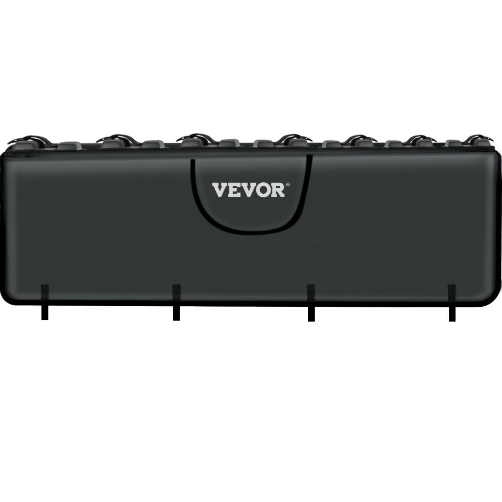 VEVOR Tailgate Pad, 63" Wide Tailgate Bike Pad, Truck Bike Pad for Carrying up to 7 Bikes, Truck Bed Bike Pad with PVC Outer Layer, Tool Pocket and Straps for Middle & Large Pickup Truck, Upgraded 