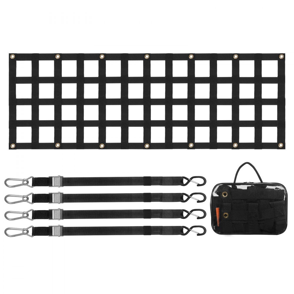 VEVOR Tailgate Net Pickup Truck Tailgate Net 60" x 18" for Full Size Trucks 