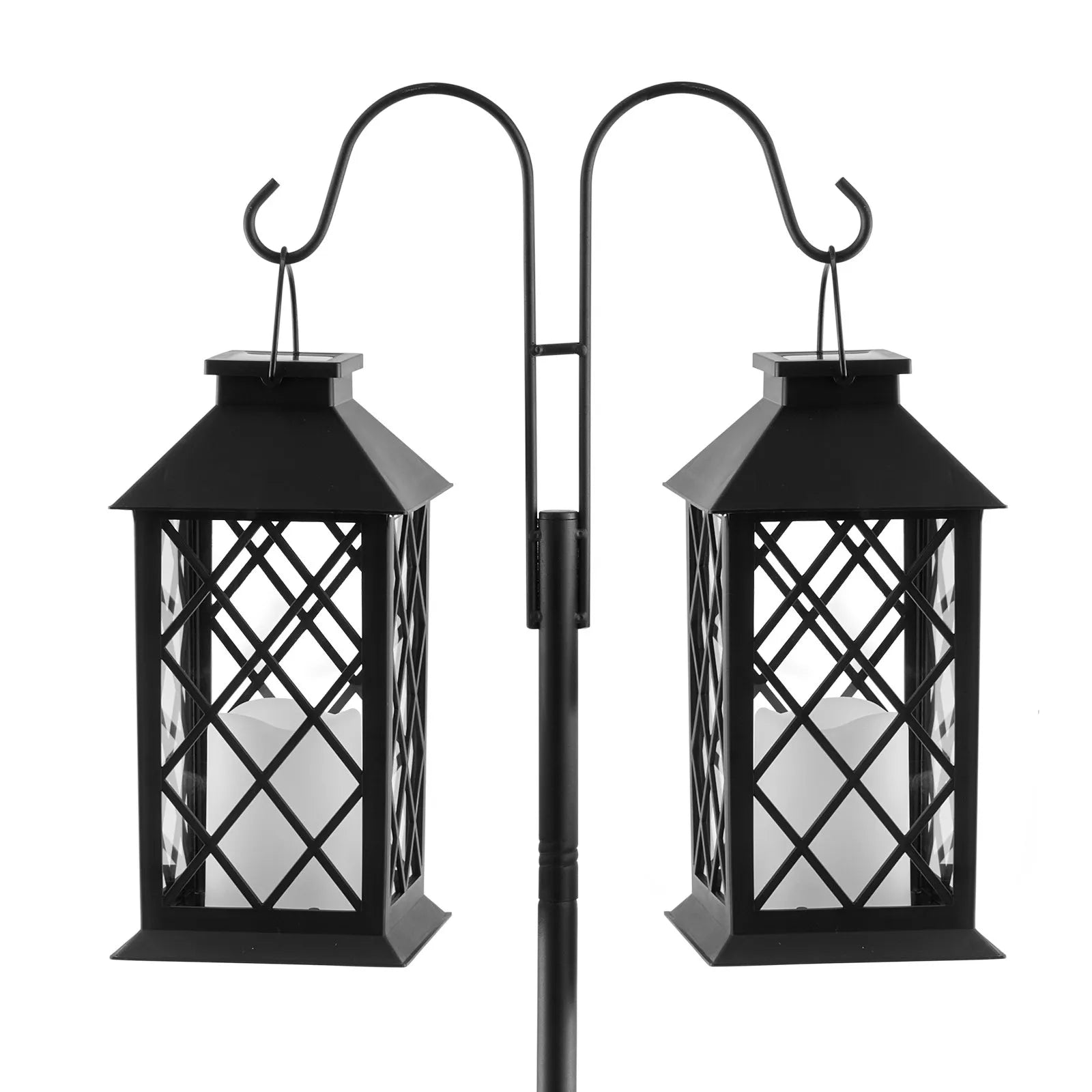 VEVOR Double Shepherds Hook 8 Pack 108 Inch Heavy Duty Bird Feeder Pole