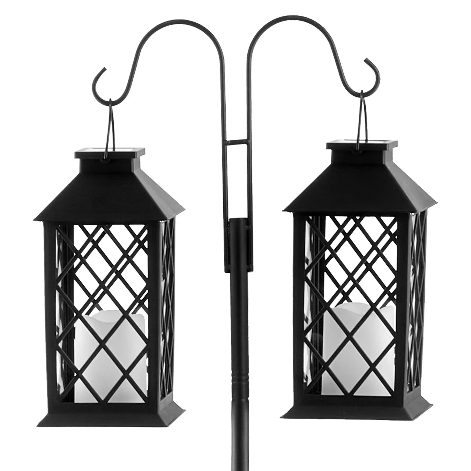 VEVOR Double Shepherds Hook 8 Pack 76 Inch Heavy Duty Bird Feeder Pole