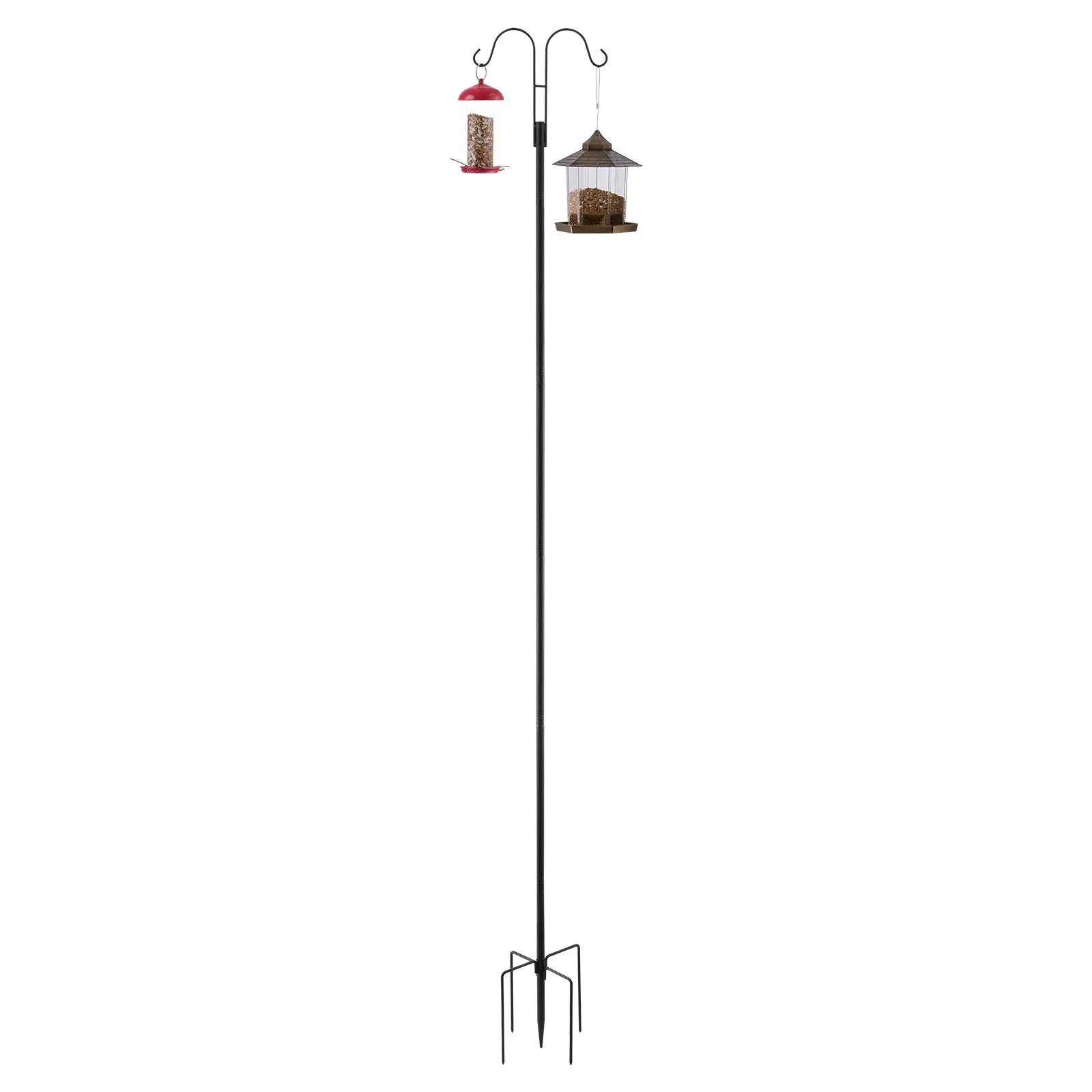 VEVOR Double Shepherds Hook 8 Pack 92 Inch Heavy Duty Bird Feeder Pole