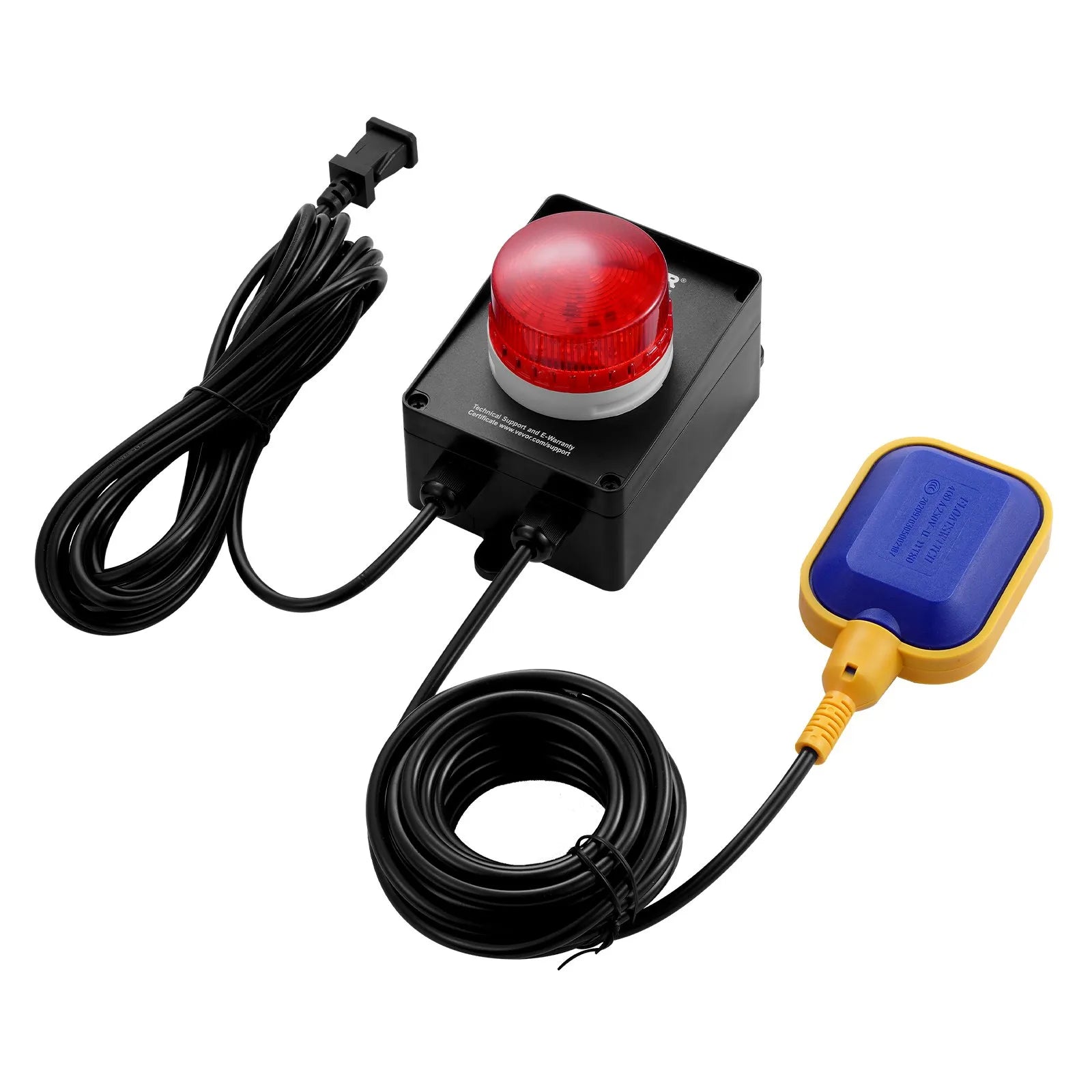 VEVOR Sump Pump Alarm With 16.4ft Level Float Switch Loud Alarm LED Indicator