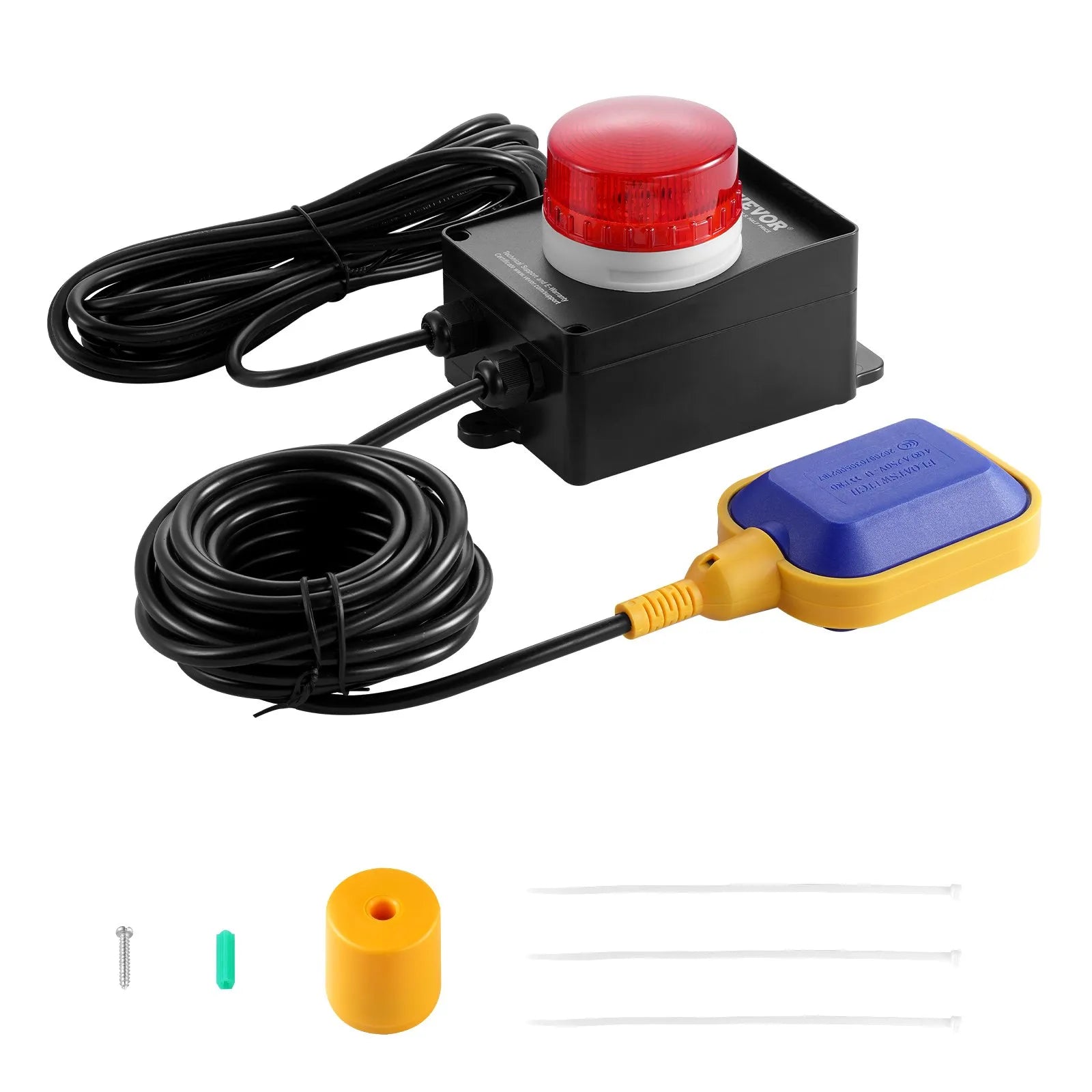 VEVOR Sump Pump Alarm With 16.4ft Level Float Switch Loud Alarm LED Indicator