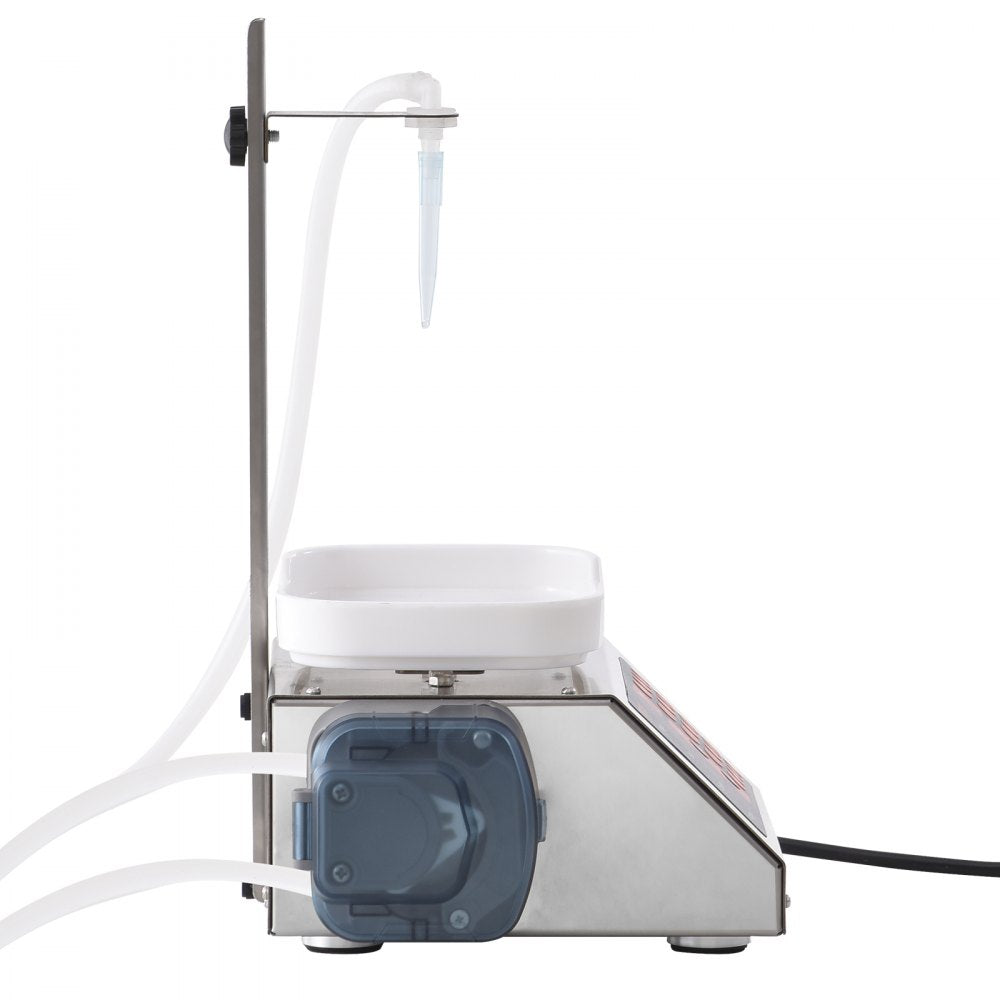 VEVOR Liquid Filling Machine, 5-300 g Weighing Capacity, Automatic Bottle Filler Machine, Bottling Machine Peristaltic Pump Digital Control for Milk, Water, Wine, Beverage, Soy Sauce (Single Nozzle) 