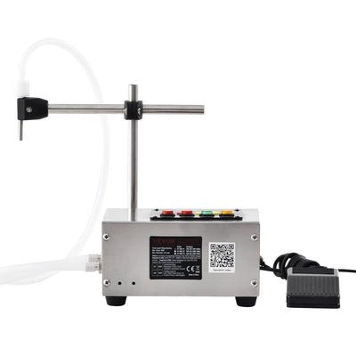 VEVOR Liquid Filling Machine, 10-4000ml Filling Capacity, Automatic Bottle Filler Machine Bottling Machine Digital Control for Milk, Water, Wine, Beverage, Soy Sauce, Vinegar, Alcohol (Single Nozzle) 
